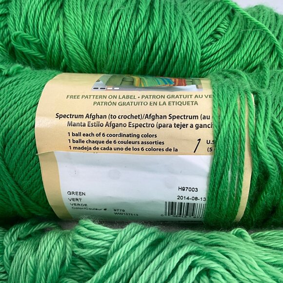 Caron Simply Soft Yarn Bundle In Green & White - Picture 4 of 7